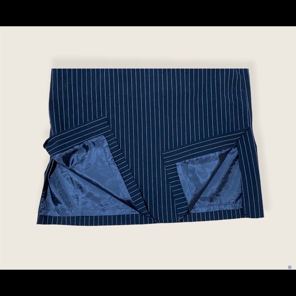 Merona dark blue size 6 pin stripe skirt - Picture 3 of 7